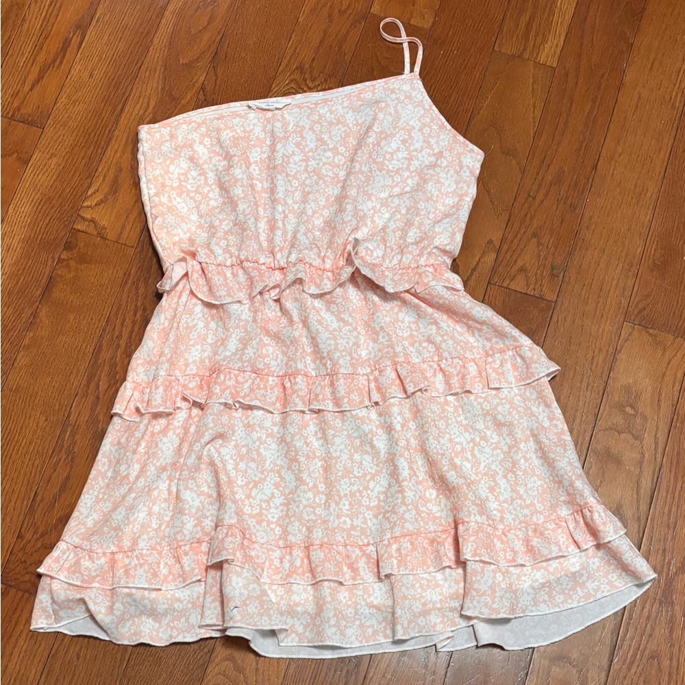 Peach Love California Blush Pink Floral Ruffle Sundress